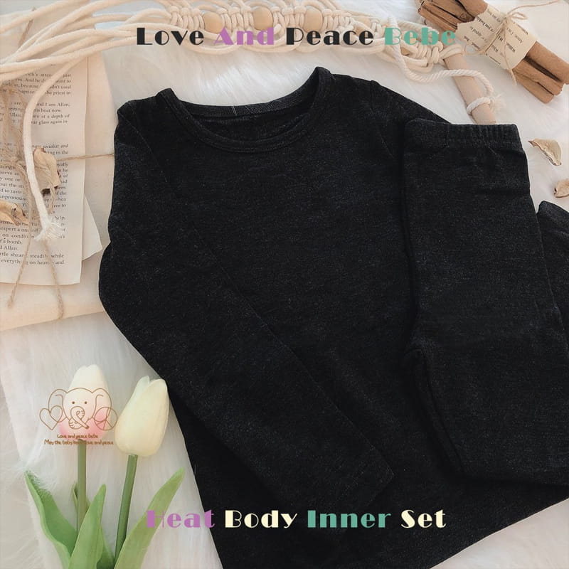 Love And Peace - Korean Baby Fashion - #babyoninstagram - Warm Fleece Easywear Set - 9