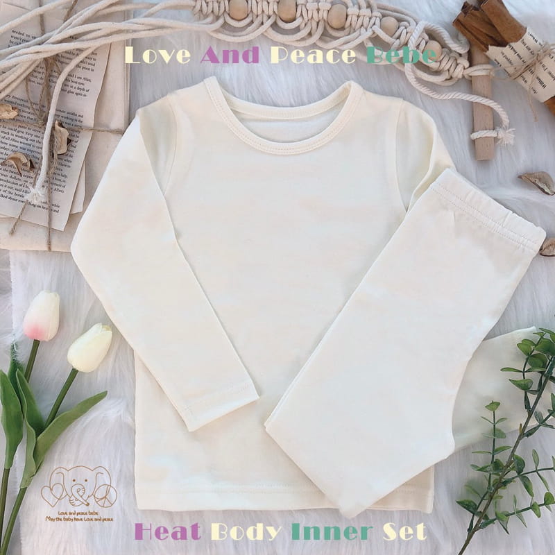 Love And Peace - Korean Baby Fashion - #babyoutfit - Warm Fleece Easywear Set - 11
