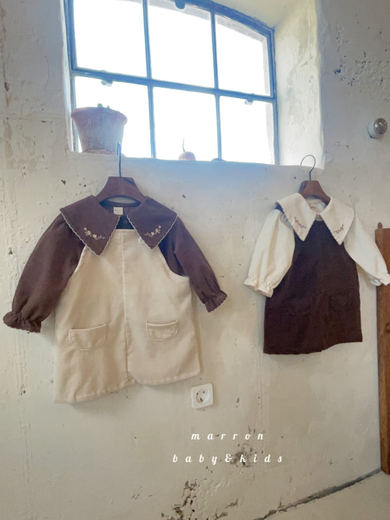 Marron Kid - Korean Children Fashion - #Kfashion4kids - Dungarees Pocket One-piece - 4