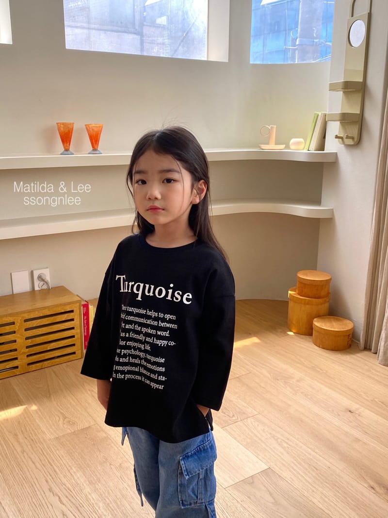 Matilda & Lee - Korean Children Fashion - #Kfashion4kids - Lettering Slit Tee - 6