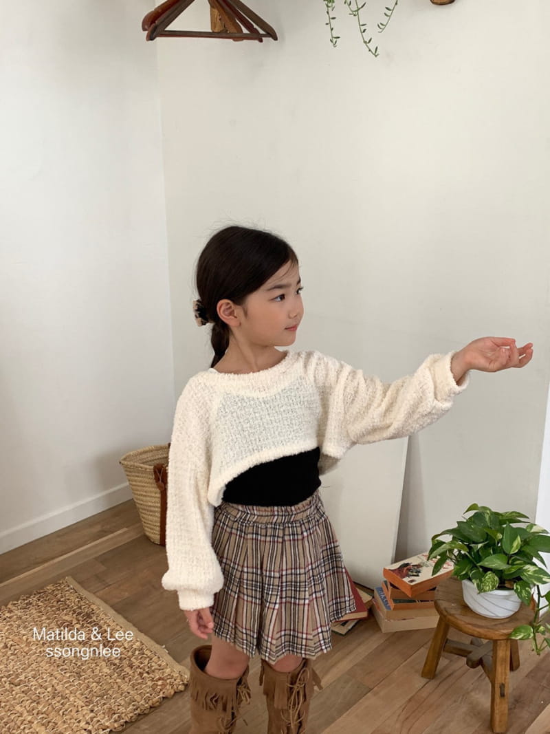 Matilda & Lee - Korean Children Fashion - #discoveringself - Check Wrinkle Skirt - 8