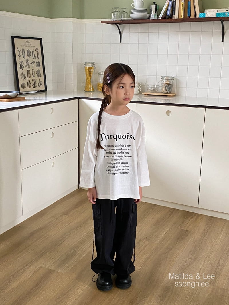 Matilda & Lee - Korean Children Fashion - #discoveringself - Lettering Slit Tee