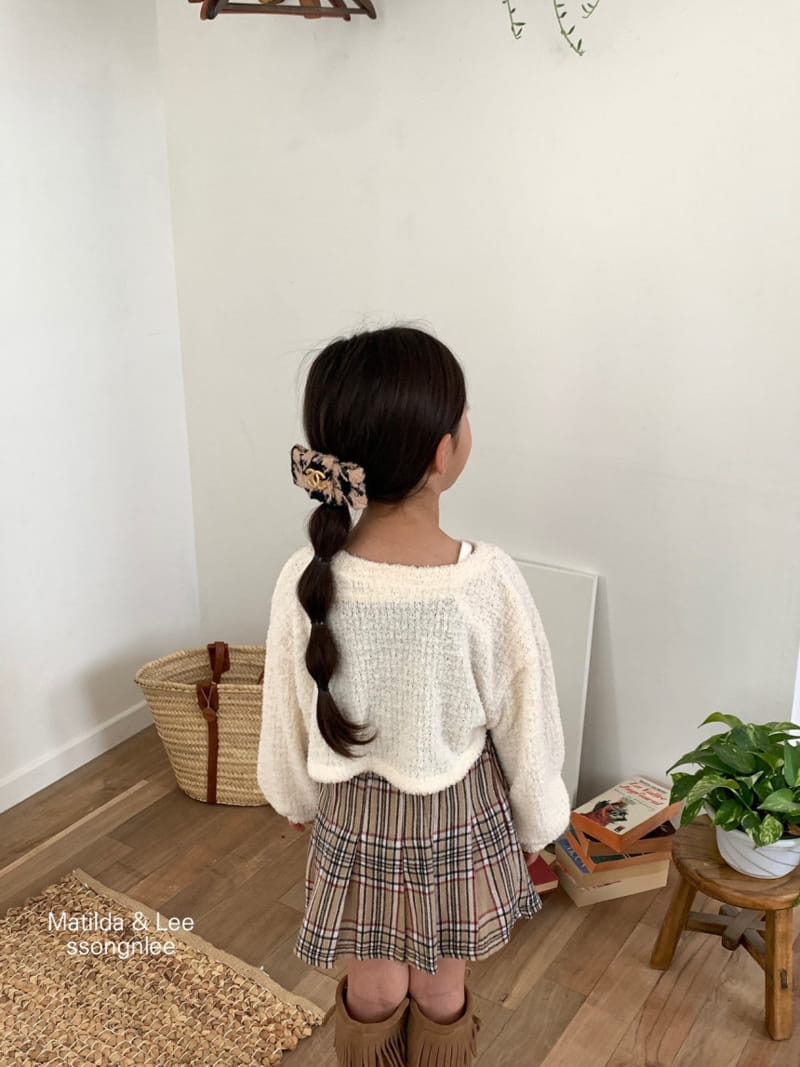 Matilda & Lee - Korean Children Fashion - #fashionkids - Check Wrinkle Skirt - 9