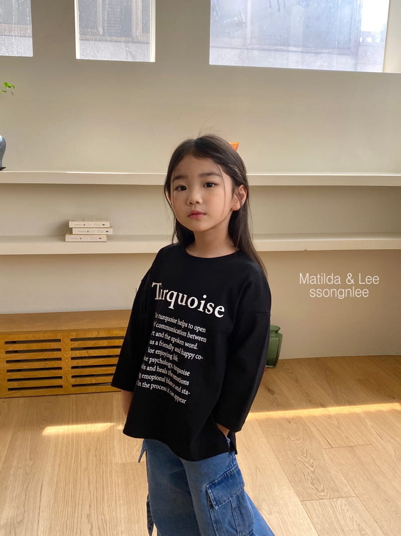 Matilda & Lee - Korean Children Fashion - #kidzfashiontrend - Lettering Slit Tee - 5