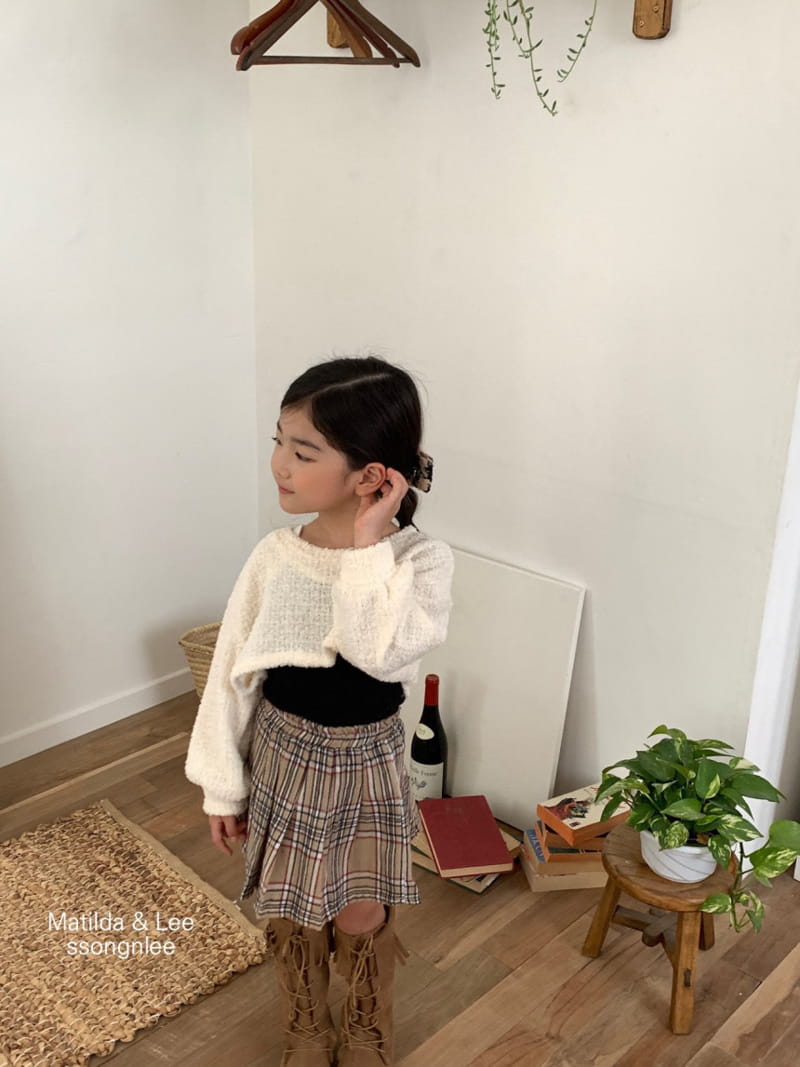 Matilda & Lee - Korean Children Fashion - #minifashionista - Check Wrinkle Skirt - 2