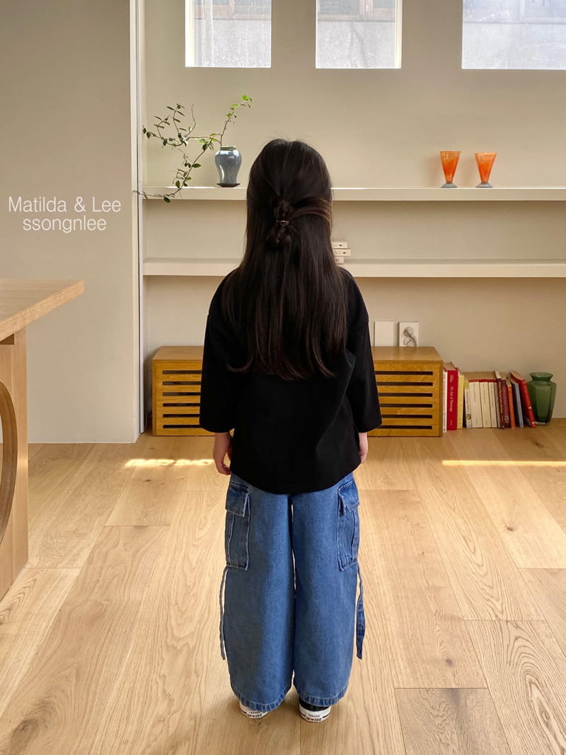 Matilda & Lee - Korean Children Fashion - #minifashionista - Lettering Slit Tee - 9