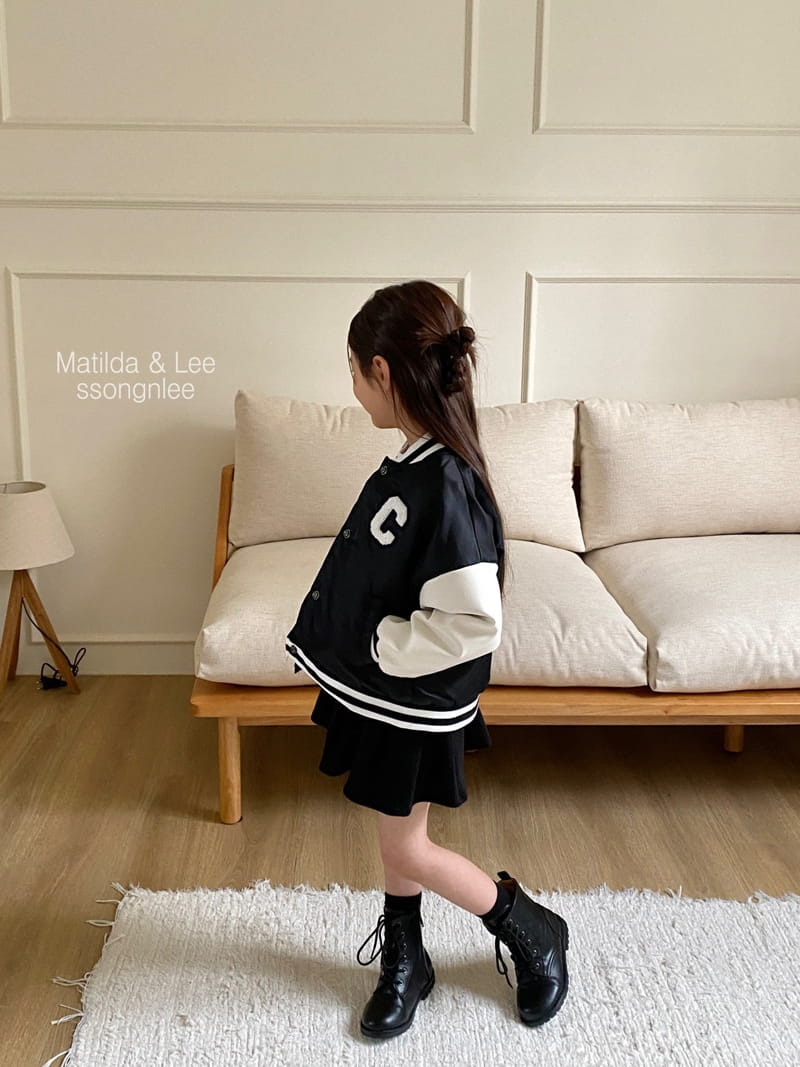 Matilda & Lee - Korean Children Fashion - #todddlerfashion - C Baseball Jumper - 6