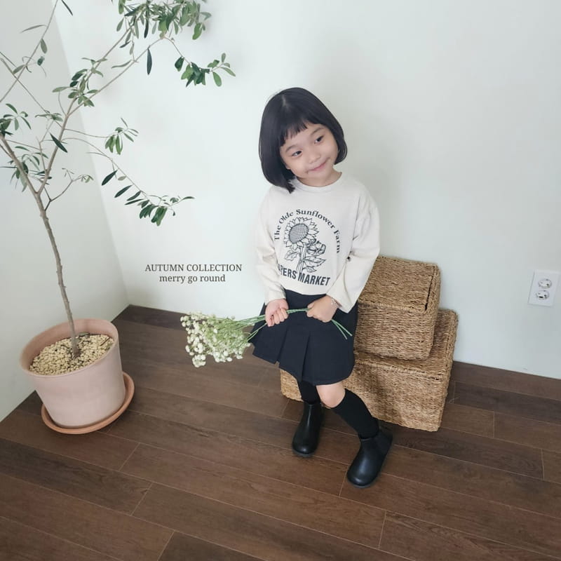 Merry Go Round - Korean Children Fashion - #Kfashion4kids - Sun Flower Tee - 7