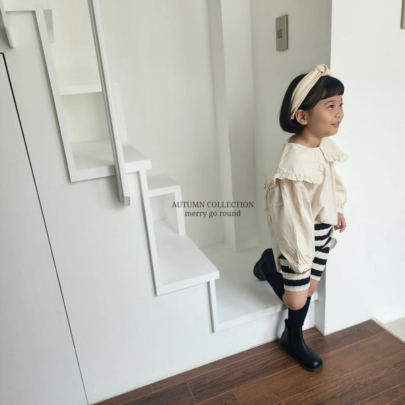 Merry Go Round - Korean Children Fashion - #childofig - Frill bLouse - 8