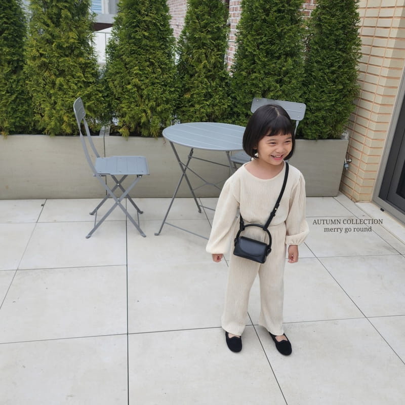 Merry Go Round - Korean Children Fashion - #childrensboutique - Wrinkle Set - 6