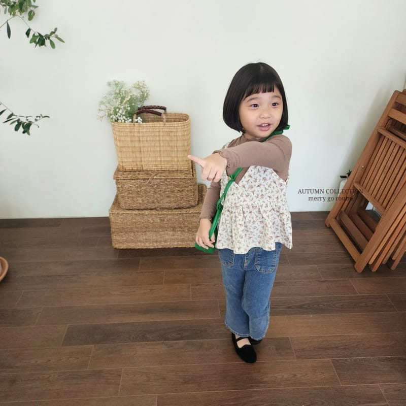 Merry Go Round - Korean Children Fashion - #designkidswear - Floral Sleeveless - 7