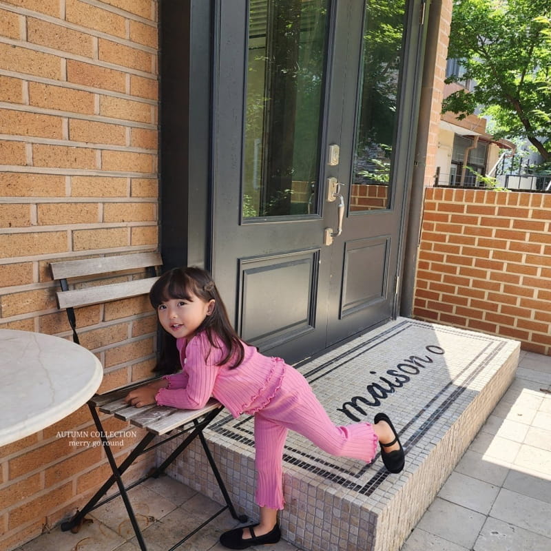 Merry Go Round - Korean Children Fashion - #discoveringself - Rib Cardigan Set - 10