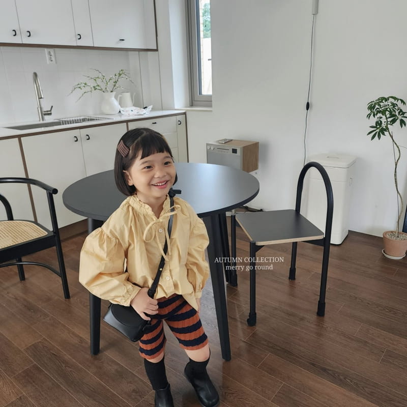 Merry Go Round - Korean Children Fashion - #designkidswear - Ribbon Blouse - 4