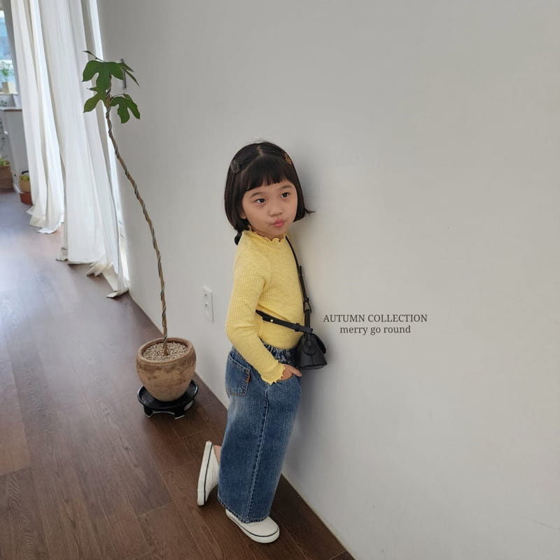 Merry Go Round - Korean Children Fashion - #discoveringself - Rib Tee - 3