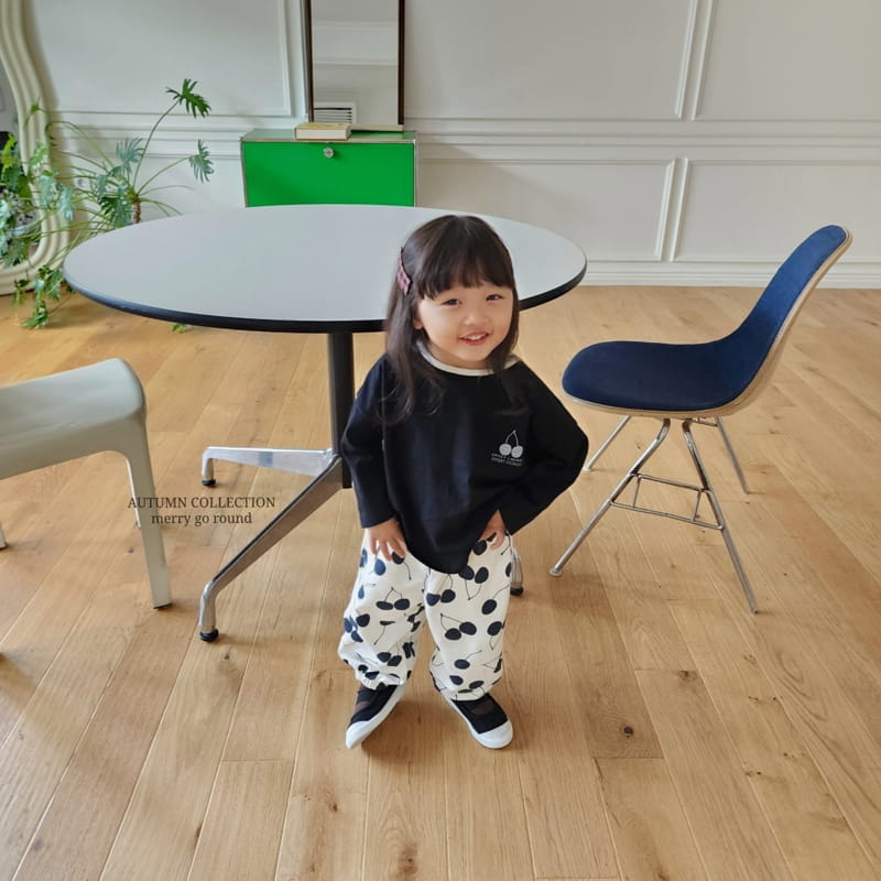 Merry Go Round - Korean Children Fashion - #kidsshorts - Cherry Set - 2