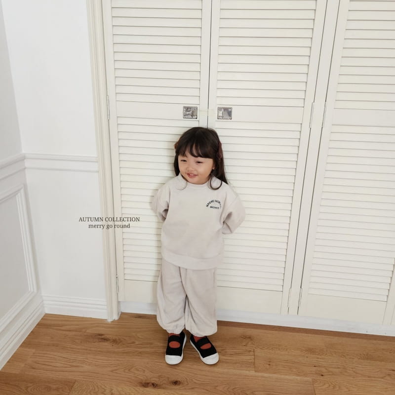 Merry Go Round - Korean Children Fashion - #kidsshorts - Sunday Mornig Top Bottom Set - 4