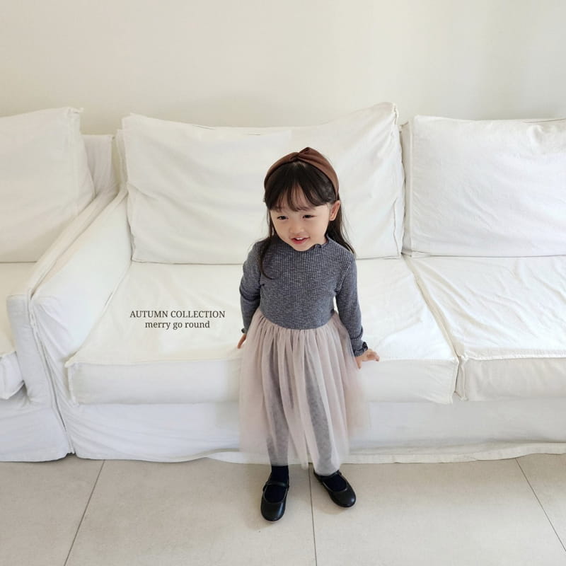 Merry Go Round - Korean Children Fashion - #kidsstore - Mesh One-piece