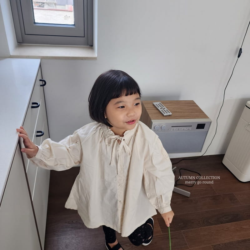 Merry Go Round - Korean Children Fashion - #kidzfashiontrend - Ribbon Blouse - 8