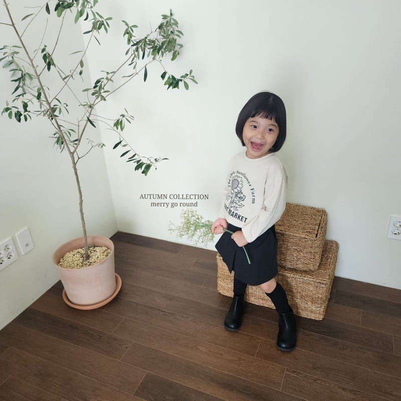 Merry Go Round - Korean Children Fashion - #littlefashionista - Sun Flower Tee - 8