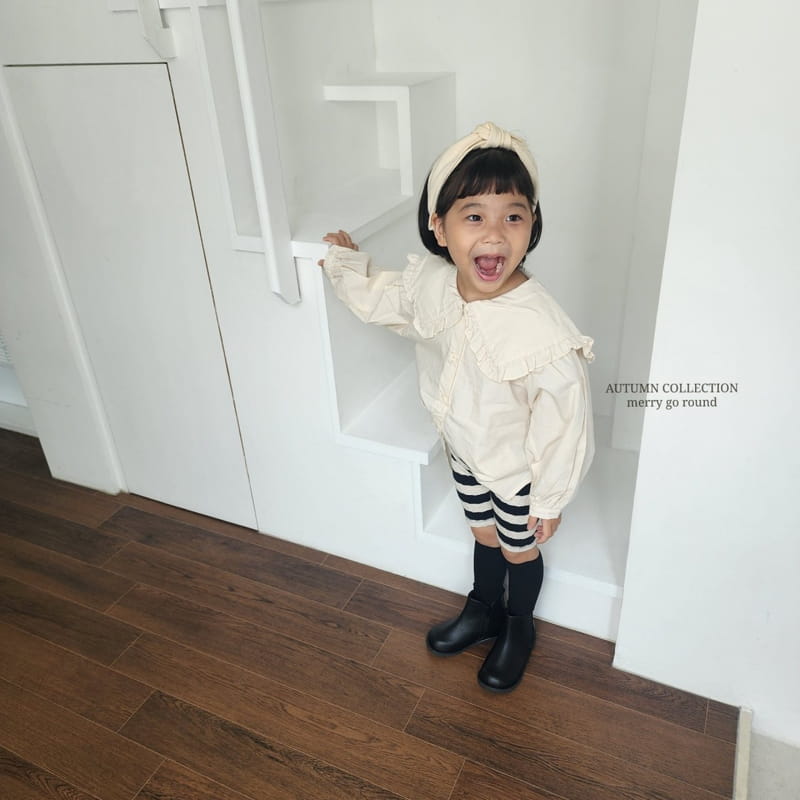 Merry Go Round - Korean Children Fashion - #littlefashionista - Frill bLouse