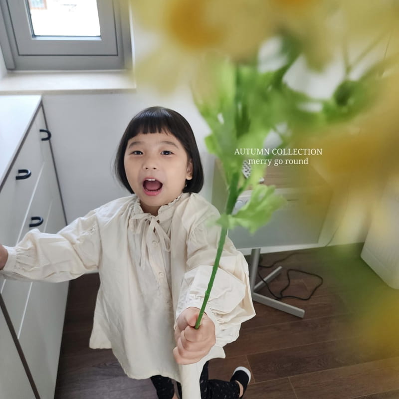 Merry Go Round - Korean Children Fashion - #magicofchildhood - Ribbon Blouse - 11