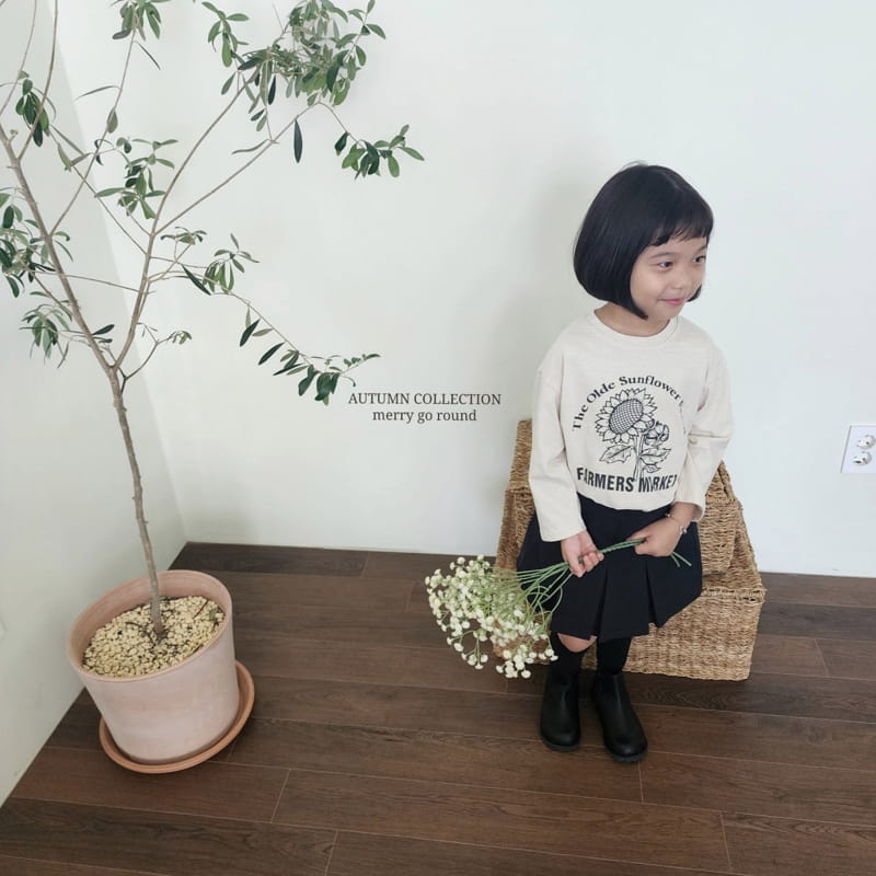 Merry Go Round - Korean Children Fashion - #minifashionista - Sun Flower Tee - 10