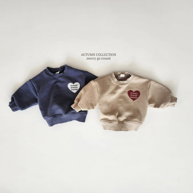 Merry Go Round - Korean Children Fashion - #minifashionista - Heart Sweatshirt - 12
