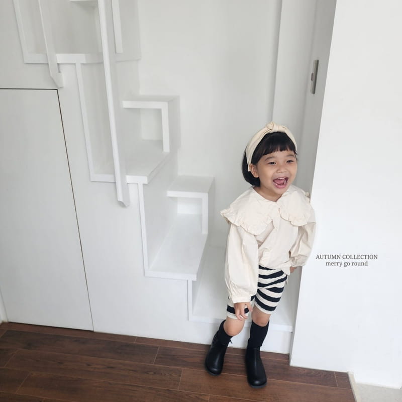 Merry Go Round - Korean Children Fashion - #minifashionista - Frill bLouse - 4