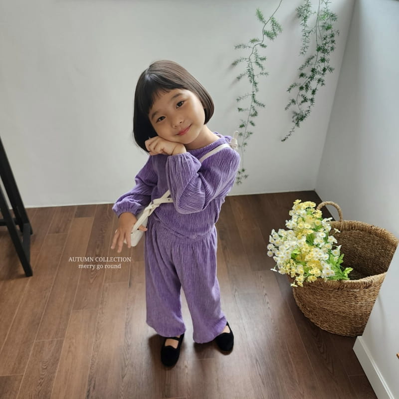 Merry Go Round - Korean Children Fashion - #toddlerclothing - Wrinkle Set - 4
