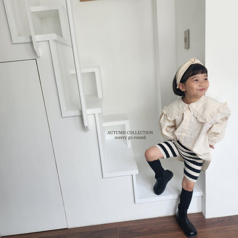 Merry Go Round - Korean Children Fashion - #todddlerfashion - Frill bLouse - 5