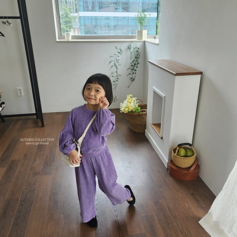 Merry Go Round - Korean Children Fashion - #toddlerclothing - Wrinkle Set - 3