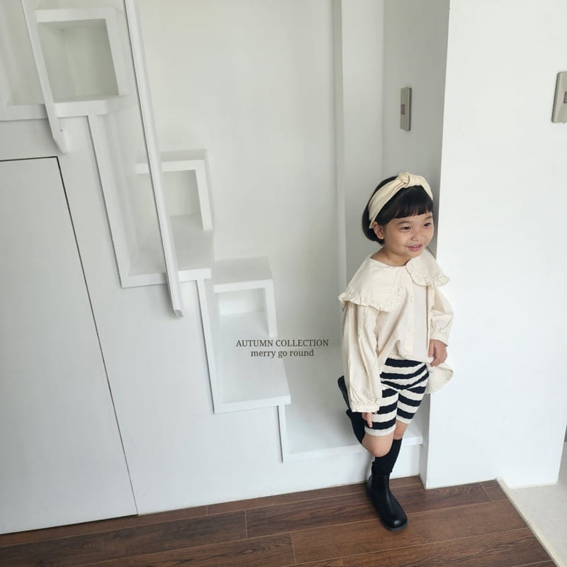 Merry Go Round - Korean Children Fashion - #toddlerclothing - Frill bLouse - 6