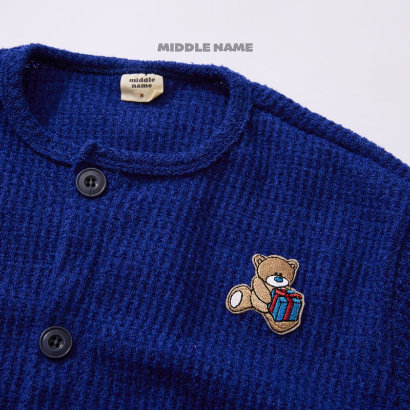 Middle Name - Korean Children Fashion - #kidsshorts - Bear Cardigan - 4