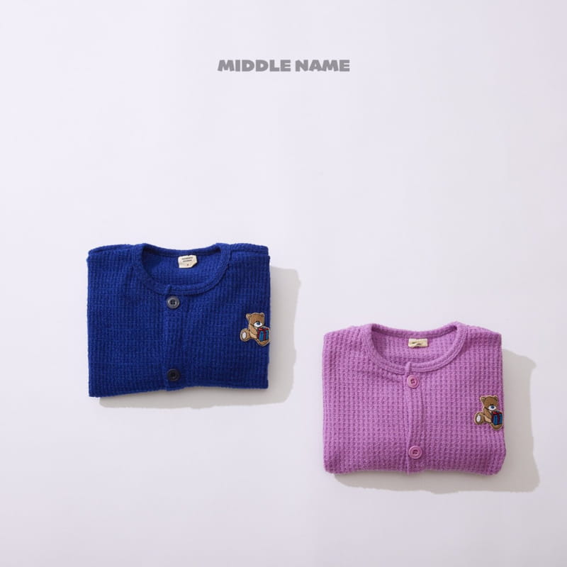 Middle Name - Korean Children Fashion - #kidzfashiontrend - Bear Cardigan - 5