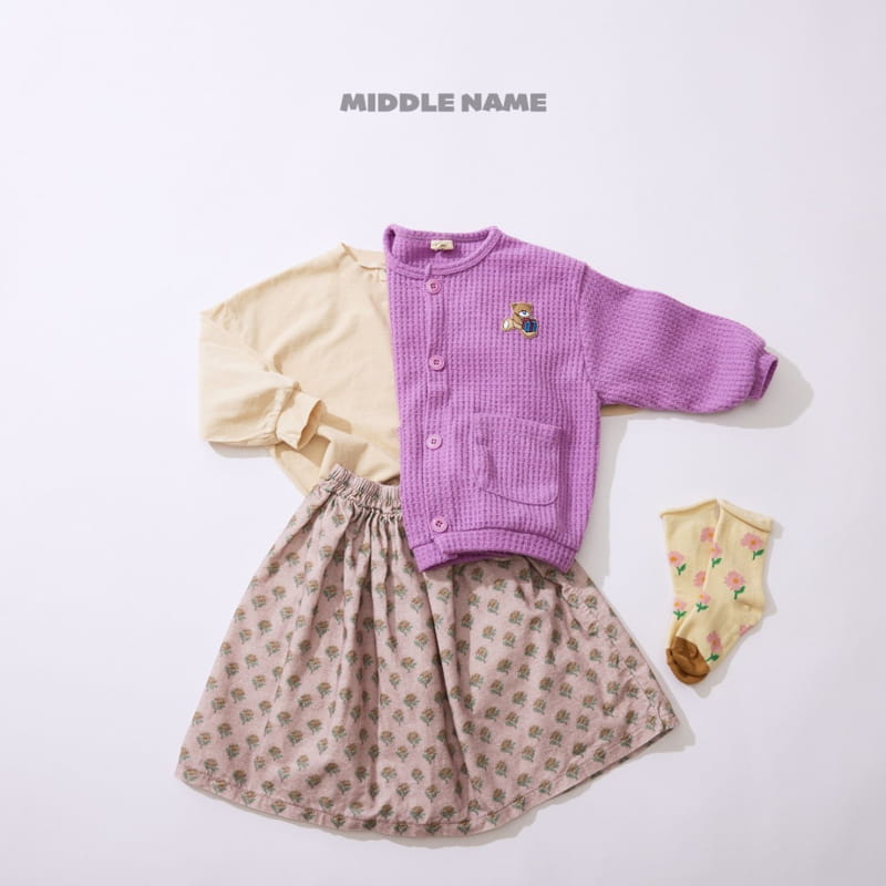 Middle Name - Korean Children Fashion - #littlefashionista - Bear Cardigan - 7