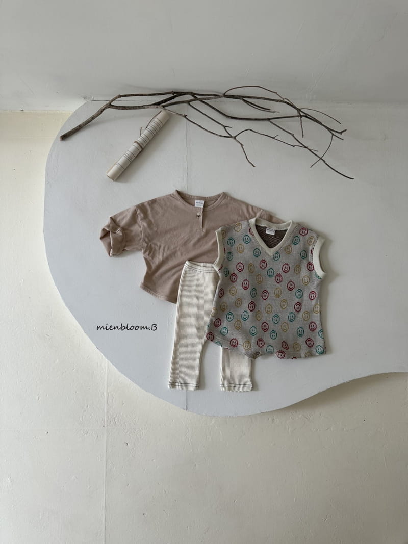 Mienbloom B - Korean Baby Fashion - #babyboutique - Smile Knit Bodysuit - 4