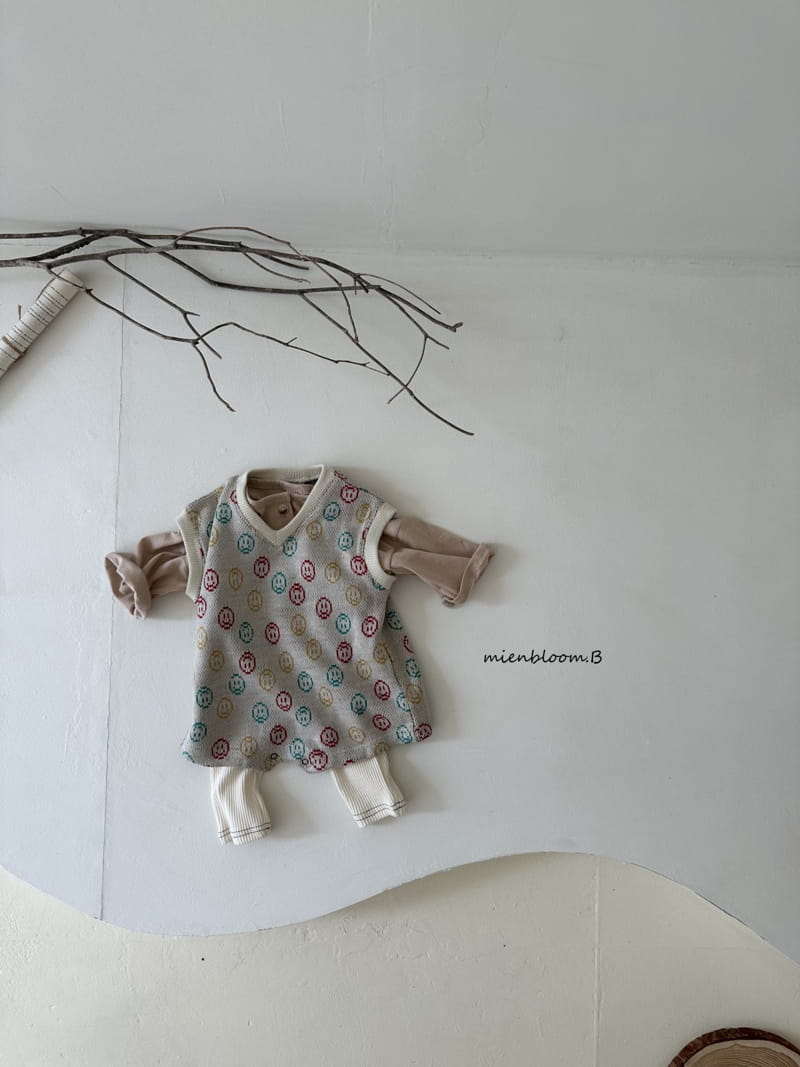 Mienbloom B - Korean Baby Fashion - #babyboutiqueclothing - Smile Knit Bodysuit - 5