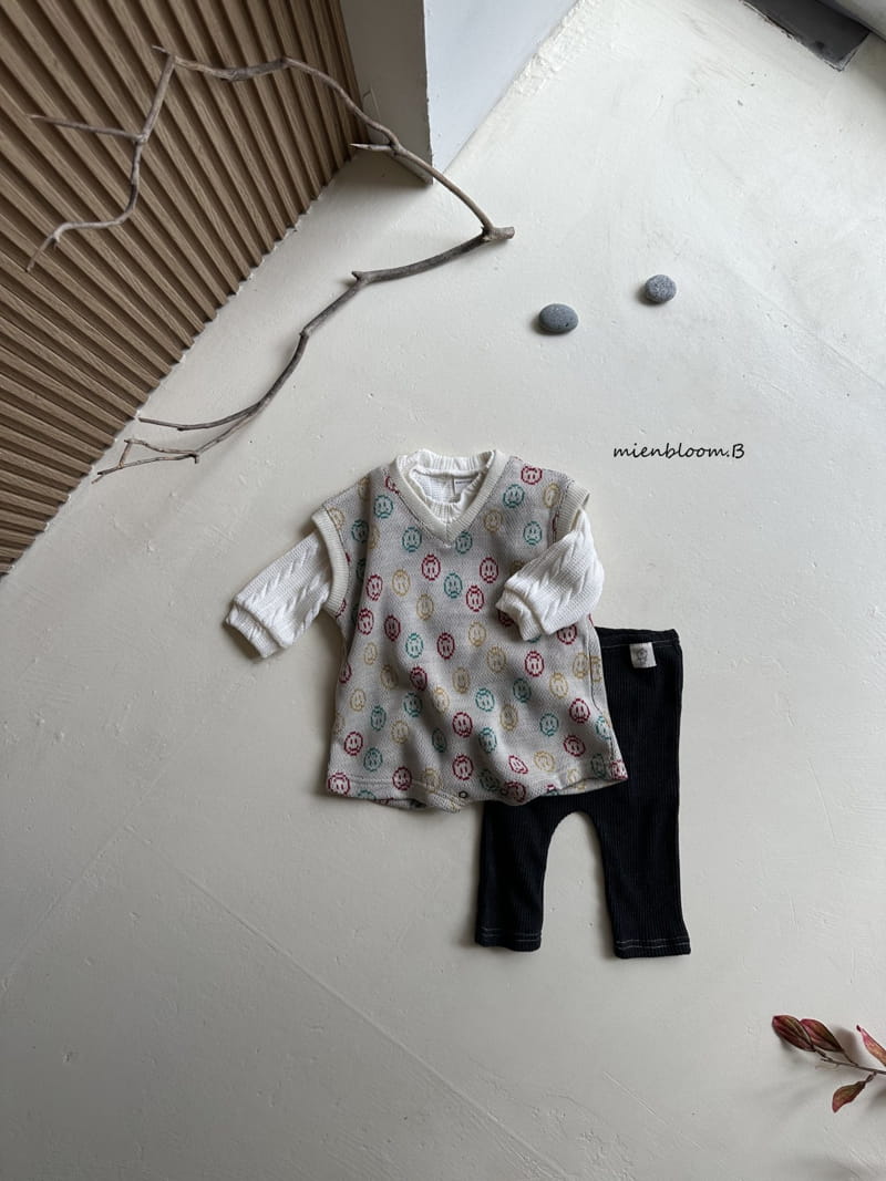Mienbloom B - Korean Baby Fashion - #babyclothing - Smile Knit Bodysuit - 6