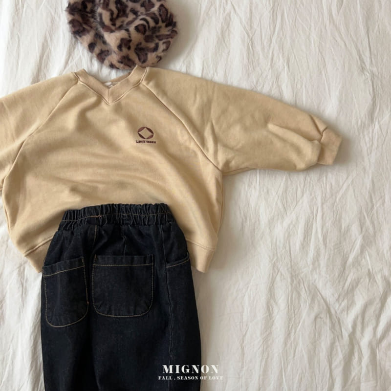 Mignon - Korean Children Fashion - #kidsshorts - Love More Sweatshirt - 7