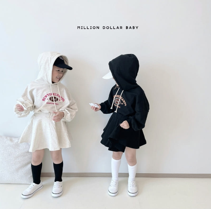Million Dollar Baby - Korean Children Fashion - #Kfashion4kids - Rugby Crop Hoody - 6