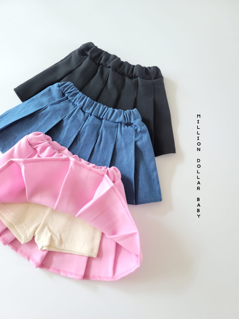 Million Dollar Baby - Korean Children Fashion - #childofig - Wrinkle Skirt - 12
