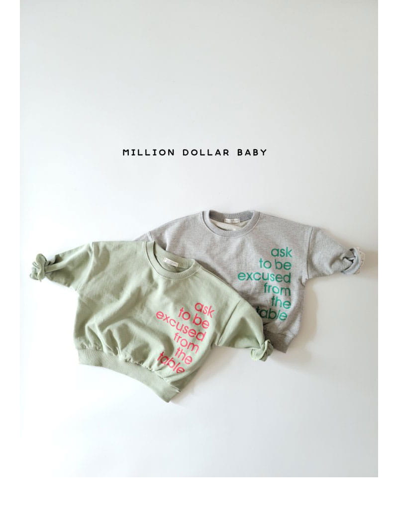 Million Dollar Baby - Korean Children Fashion - #childrensboutique - Ask Sweatshirt