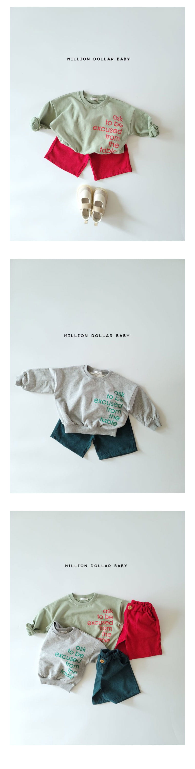 Million Dollar Baby - Korean Children Fashion - #designkidswear - Ask Sweatshirt - 2