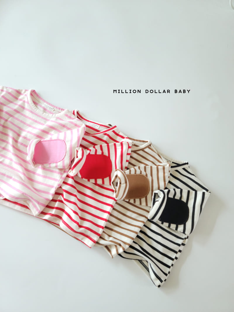 Million Dollar Baby - Korean Children Fashion - #fashionkids - Stripes Tee