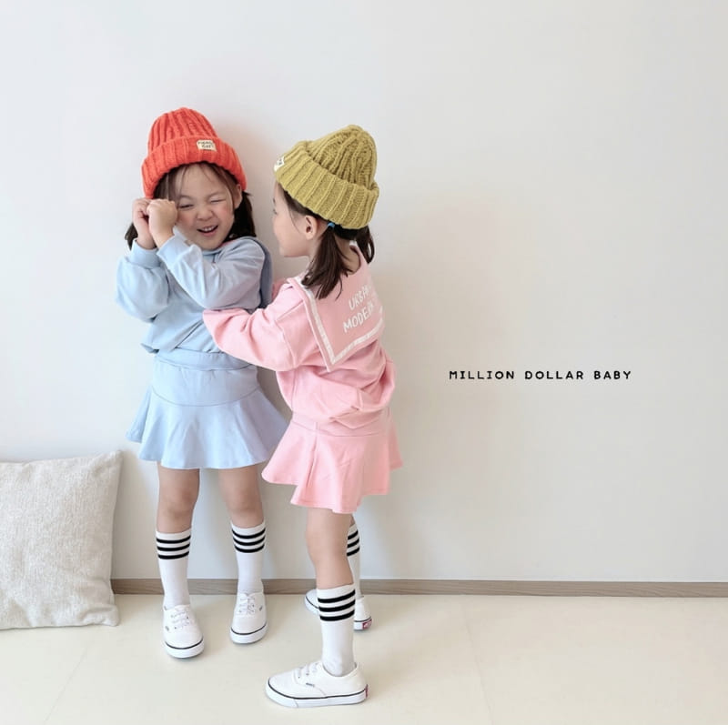 Million Dollar Baby - Korean Children Fashion - #fashionkids - Sailor Top Bottom SET - 4