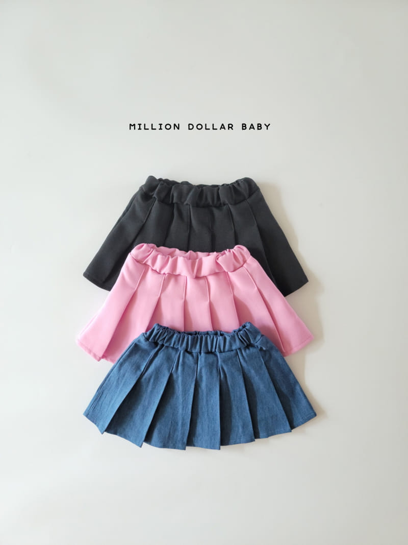 Million Dollar Baby - Korean Children Fashion - #kidsshorts - Wrinkle Skirt