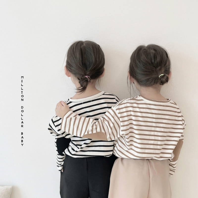 Million Dollar Baby - Korean Children Fashion - #kidsstore - Stripes Tee - 3