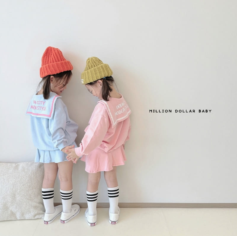 Million Dollar Baby - Korean Children Fashion - #kidzfashiontrend - Sailor Top Bottom SET - 6