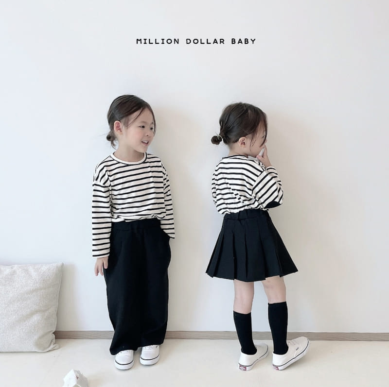Million Dollar Baby - Korean Children Fashion - #kidzfashiontrend - Wrinkle Skirt - 3