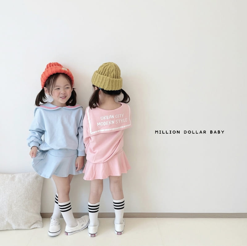 Million Dollar Baby - Korean Children Fashion - #littlefashionista - Sailor Top Bottom SET - 8